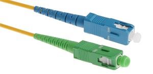 Masterlan fiber optic patch cord, SCapc/SCupc, Simplex, Singlemode 9/125, G.657.A1, 0,5m