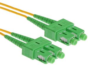 Masterlan fiber optic patch cord, SCapc/SCapc, Singlemode 9/125, duplex, 10m