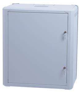 Masterlan one-piece rack data cabinet 19" 15U/400mm, disassembled - FLAT PACK, metal door